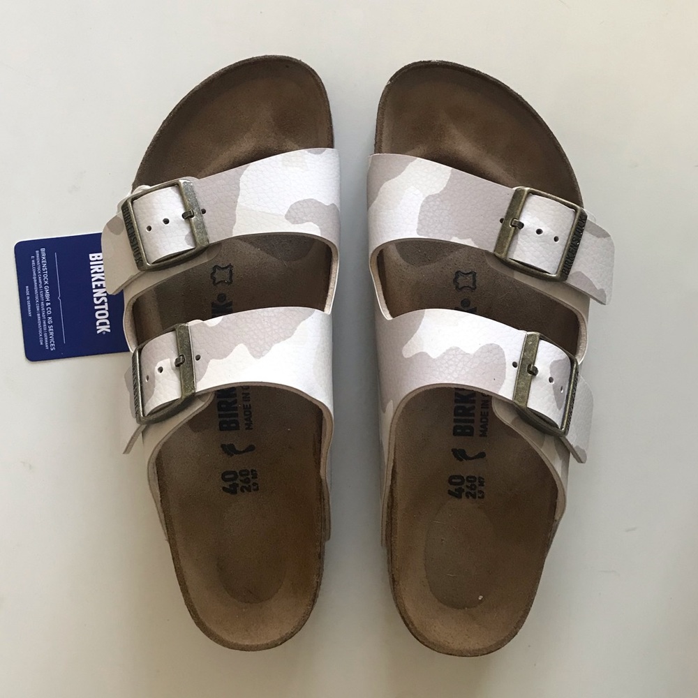Birkenstock Arizona Camo Desert Soil Sand NEVER WORN with tags, box Size 40 (9)